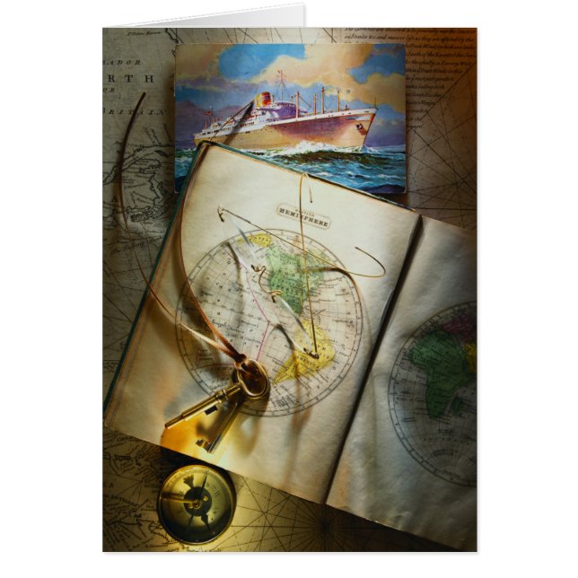 地図およびコンパス (正面)