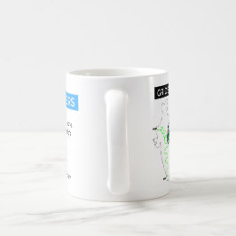 地図およびスポンサーが付いているGRIDSKIPPERSのマグ コーヒーマグカップ