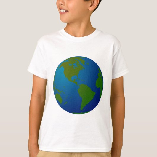 地図か地球 Tシャツ (正面)