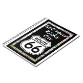 地図が付いているルート66のあなたの蹴りを得て下さい ノートブック (左側)