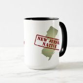 地図で押されるニュージャージーの先住民 マグカップ (正面右)