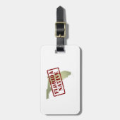 地図で押されるフロリダの先住民 ラゲッジタグ (正面縦)