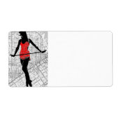 地図とダンス ラベル (正面)