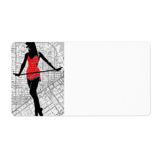 地図とダンス ラベル (正面)