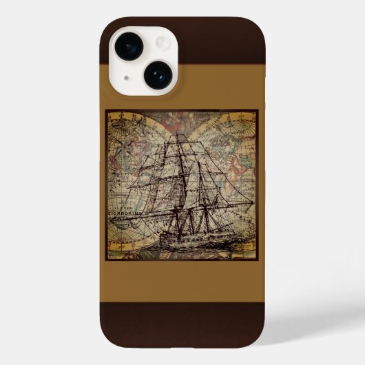 地図と船舶 Case-Mate iPhoneケース (裏面)