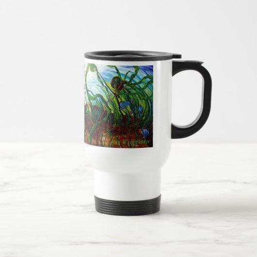 地図にない水タンブラーの白 トラベルマグ (右)