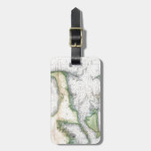 地図のケープコッド、Nantucketのマーサのブドウ園 ラゲッジタグ (正面縦)