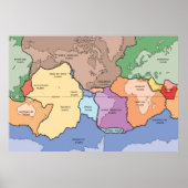 地図のプレート ポスター (正面)