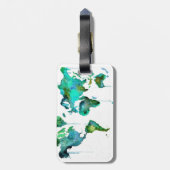 地図の水彩画の世界 ラゲッジタグ (裏面縦)