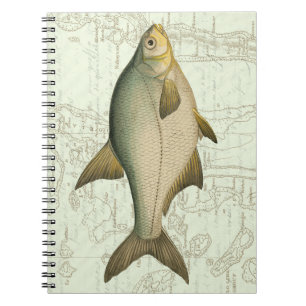 地図の淡水魚 ノートブック