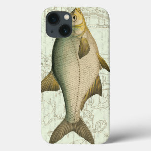 地図の淡水魚 iPhone 13ケース