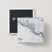 地図はIsthmian運河のルートを提案しました 缶バッジ (正面&裏面)