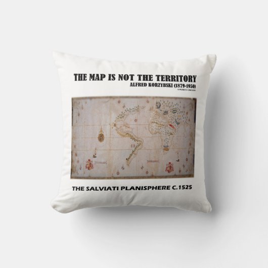 地図はSalviati Planisphereの領土ではない クッション (正面)