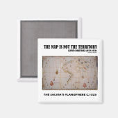 地図はSalviati Planisphereの領土ではない マグネット (正面/裏面)