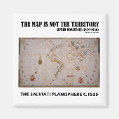 地図はSalviati Planisphereの領土ではない マグネット (正面)