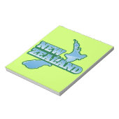 地図を持つニュージーランド ノートパッド (回転)