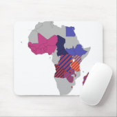 地図アフリカ政治地理大陸 マウスパッド (マウス)