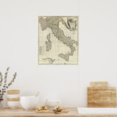 地図イタリアン ポスター (キッチン)