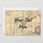 地図カード 招待状 (正面)