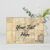 地図カード 招待状 (スタンド正面)