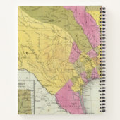 地図テキサス州 ノートブック (裏面)