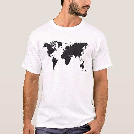 地図デザイン Tシャツ (正面)