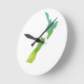 地図ニュージーランド ラウンド壁時計 (傾斜)