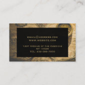 地図パーソナライズされたと羅針盤写真 名刺 (裏面)