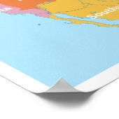 地図プレコロンビア北米ヴィンテージアートポスター ポスター (角)