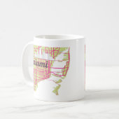 地図マイアミ コーヒーマグカップ (正面左)