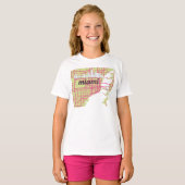 地図マイアミ Tシャツ (正面フル)