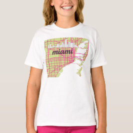 地図マイアミ Tシャツ