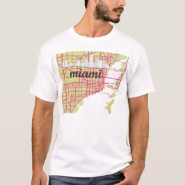 地図マイアミ Tシャツ