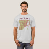地図マイアミ Tシャツ (正面フル)