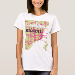 地図マイアミ Tシャツ