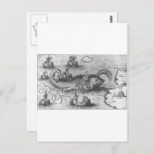 地図モンスターシーサーペント ポストカード (正面/裏面)