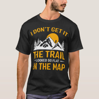 地図上では平坦に見えたのに Tシャツ