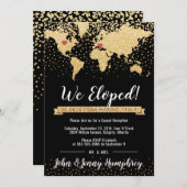 地図付きの挙式案内 招待状 (正面/裏面)