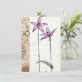 地図付き紫色縁ど花 シーズンカード (スタンド正面)