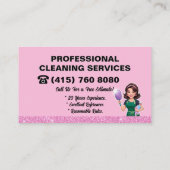 地図作成メイド清掃サービス 名刺 (裏面)