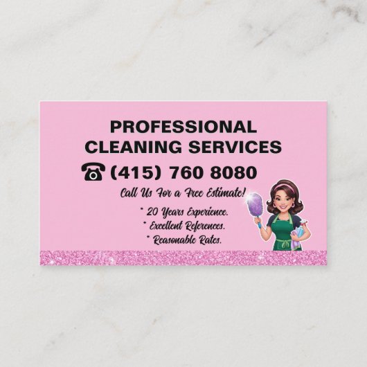 地図作成メイド清掃サービス 名刺 (裏面)