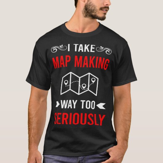 地図作成 地図製作者 地図 カートグラフィー カートグラファー Tシャツ (正面)
