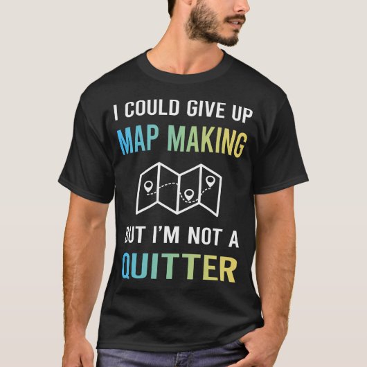 地図作成 地図製図 カートグラフィー 地図製作者 Tシャツ (正面)