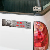 地図書は肩をすくめています: 私はジョンGaltです バンパーステッカー (トラック上)