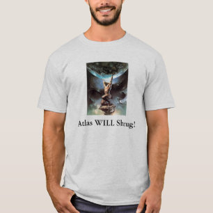 地図書は肩をすくめます! Tシャツ