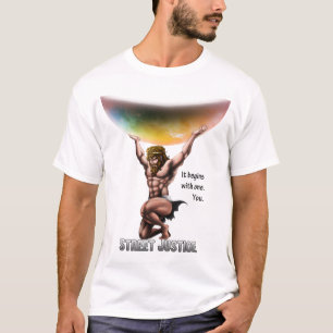 地図書は通りの正義によってすべてを征服します Tシャツ