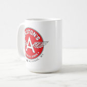 地図書はAkstonのダイナーのコーヒー・マグをすくめました コーヒーマグカップ (正面左)