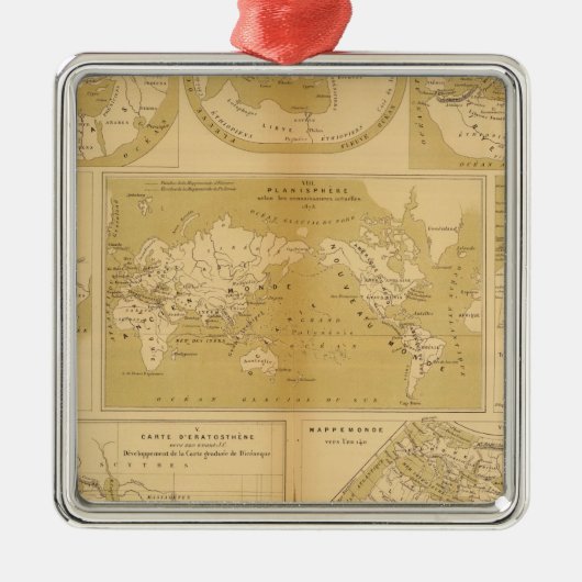 地図書 メタルオーナメント (正面)