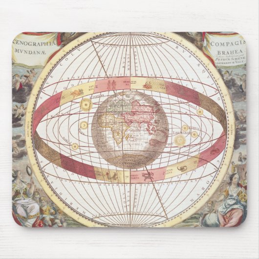 「地図書CoelestisからのPlanisphere、 マウスパッド (正面)