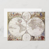 地図書Maiorからの世界地図 ポストカード (正面/裏面)